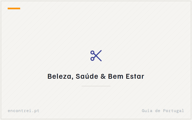 Placa do sector Beleza, Saúde & Bem Estar — ficha sem fotografia própria