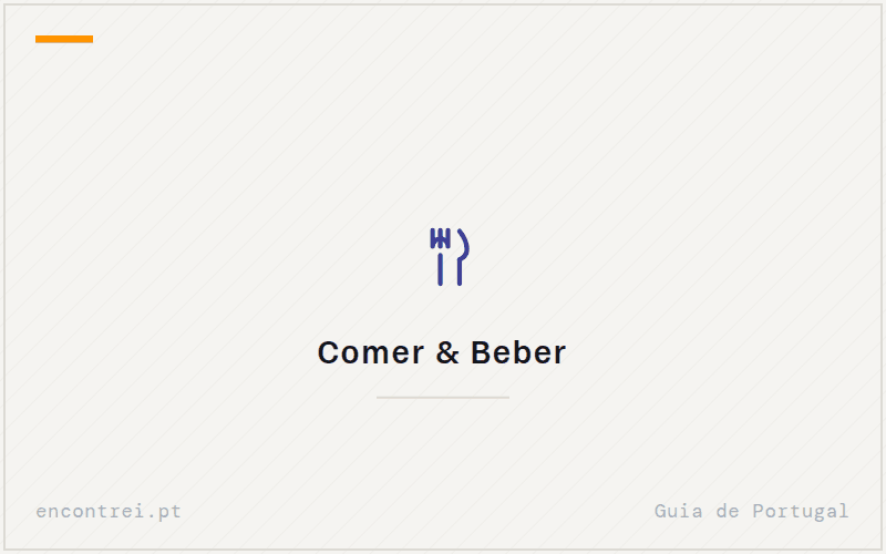 Placa do sector Comer & Beber — ficha sem fotografia própria